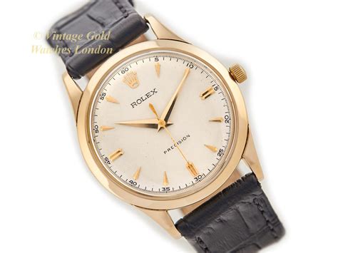 rolex precision swiss vintage gold 1955